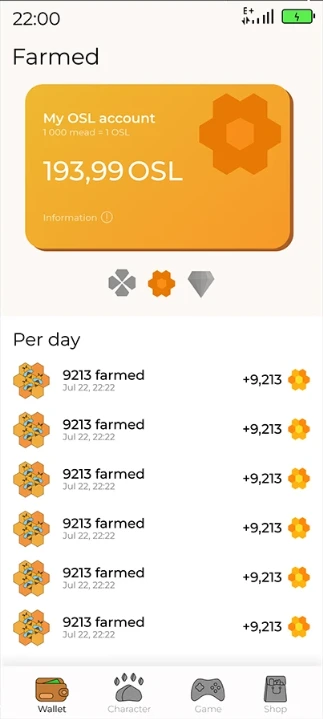 Move to earn — экран 2